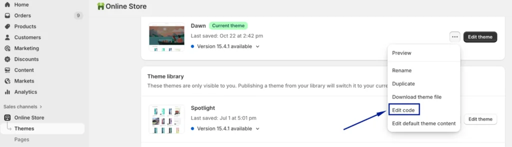 Open theme code editor for quantity limits